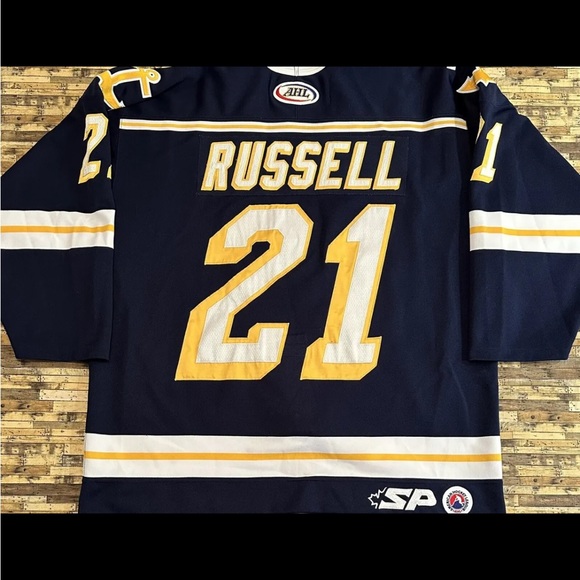 Authentic Vintage SP AHL Norfolk Admirals Bobby Russell Pro Hockey Jersey. - Picture 2 of 9